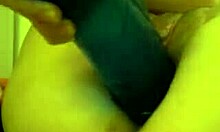 close-up of tender milf pussy, anal dildo play... oops