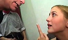 Stockings-Clad Blonde Endures Brutal Pissing and Fucking During Intense Casting Session.