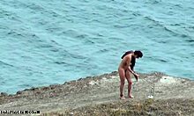 Why is my leggy girlfriend walking naked? spy cam catches her skinny body