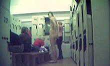 you can sneak a peek at slutty chicks stripping bare in changing room