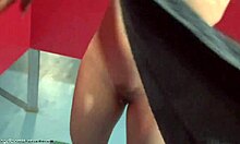 Blonde teen shows off her perfect body on hidden cam