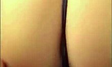 brunette with beautiful eyes worships giant dick in pov