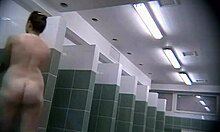 Watch the naughty brunette with perfect body shower naked, spied on by hidden cam all day.