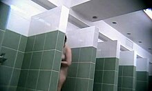 Watch the naughty brunette with perfect body shower naked, spied on by hidden cam all day.