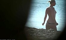 Shy teen 18+ topless on nudist beach?