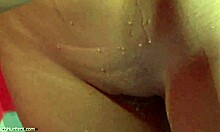 Marvelous Body of Teen Babe Feels Hot Water Drops