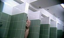 Watch the naughty brunette with perfect body shower naked, spied on by hidden cam all day.