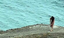 Why is my leggy girlfriend walking naked? spy cam catches her skinny body