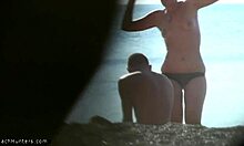 Shy teen 18+ topless on nudist beach?