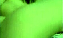 Skinny blonde starts masturbating on webcam. Then she fucks a big-dicked stud in the bedroom.