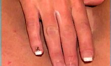 Teen Beauty Rubs Clit Then Dildo-Fucks.