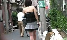 Voyeur Captures Stunning Upskirt and Downblouse of Asian Chicks