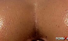 big booty brunette girlfriend gets ANALLY DILDO-DRILLED next to a swimming pool, wet pussy close-up