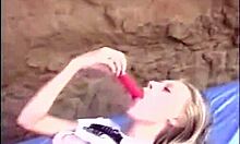 white skirt blonde teen gets drilled doggystyle by hairy dude