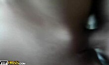 tanned brunette with a crafty whore mouth is blowing her boyfriend 😘