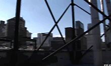 my flannel-loving girlfriend strips naked on the roof