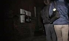 Young Brunette GF Sucking Wrinkly Old Man Dongs