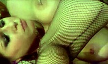 stockings-clad tiny 18+ brunette rides boyfriends massive cock