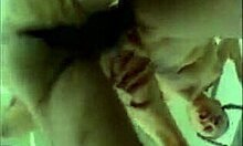 Braided young girlfriend kneels to suck meaty cock. What's her secret?