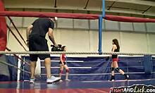 Watch These Wrestling Lesbians Fuck With Strapons!