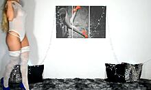 trying on sexy lingerie for that big cock