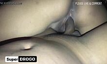 Amateur latina rides for orgasm and creampie