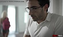 petite blonde submits to math tutor