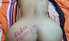 dando regalito de cumpleaños en peruvian anal style?