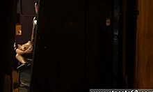 i dominate my foot slave with leather handjob, petite tattooed teen bound in bondage