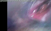 熟女玩弄肛门并近距离展示阴户