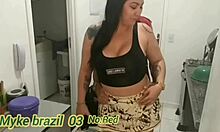 Paolla gives big ass for anal in lingerie!