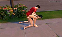 hot teen fucks with condom in sims 4