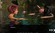 Two naked girls masturbate