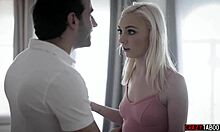 petite blonde submits to math tutor