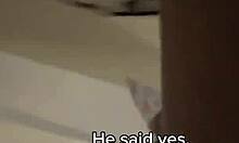 Skinny petite latina cheats on boyfriend at costume party