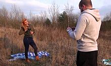 na�ve blonde getting rammed outdoors and filmed for the first time