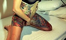 Short-Haired Glamorous Blonde Intriguingly Demonstrates Her Adorable Body