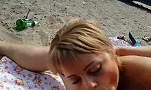 Cute girl sucks cock in blue sunglasses!