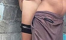 Pushing My Brunette Neighbor Against The Wall