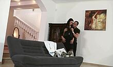 Chick in nylons performs sucking and fucking like pornstar