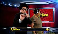 big-bottomed chick in white dress shows awesome ass