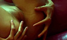 Wow, brunette strips sexy panties to flash pussy on cam!