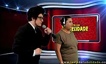 big-bottomed chick in white dress shows awesome ass