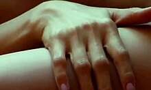 Wow, brunette strips sexy panties to flash pussy on cam!