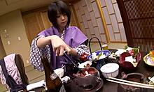 Playful Japanese DOLL BLOWS Hard Boner with Skill