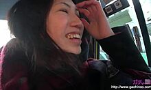 Spicy Asian Chick Shows Off Her White Underwear