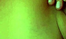 Long-Legged Brunette Poses Nude on Sofa