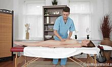 hey, wanna see teen dila bang her big-dicked masseur after a steamy solo session?