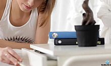 I fetch my vibrator to cum intensely on camera