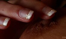 blondie squeezes her boobs together and smirks at cam